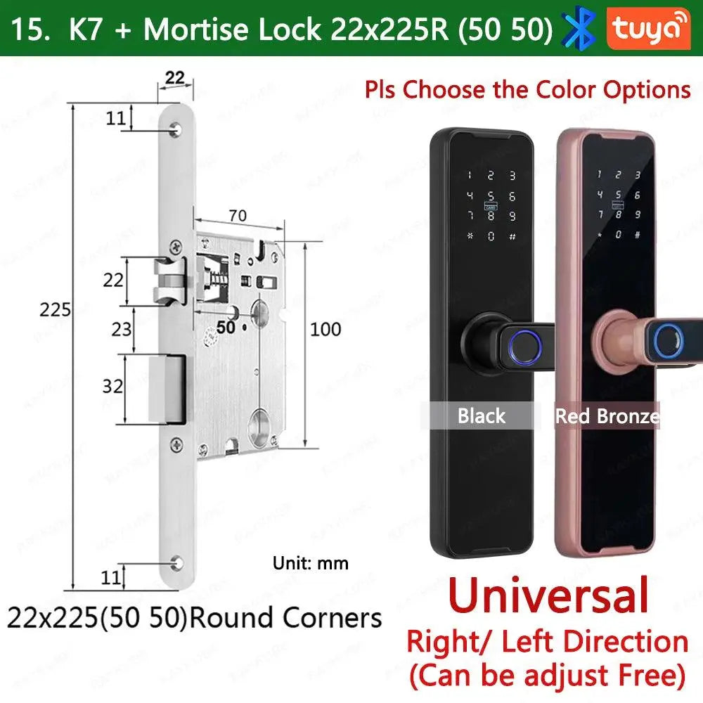 Unlocking Keyless K7 Pro Electronic Door Lock - DomoSpace