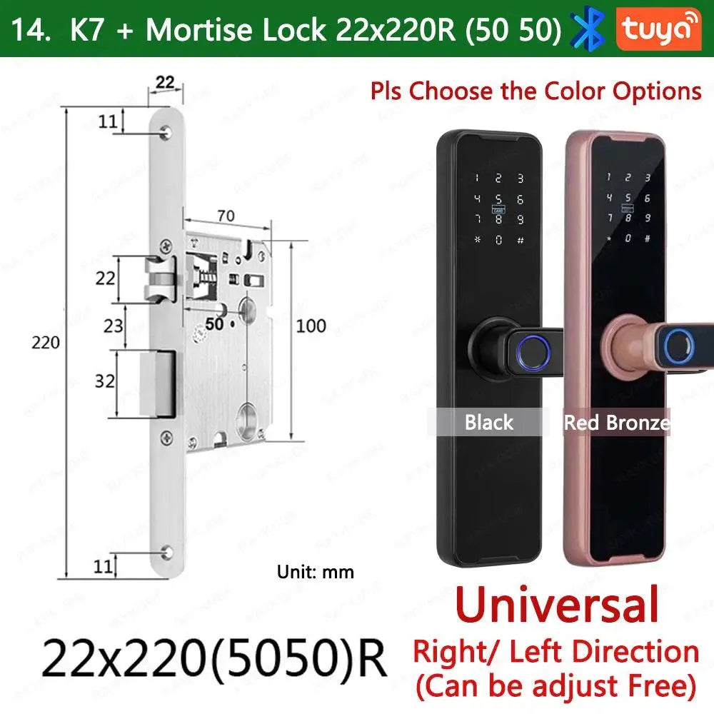 Unlocking Keyless K7 Pro Electronic Door Lock - DomoSpace