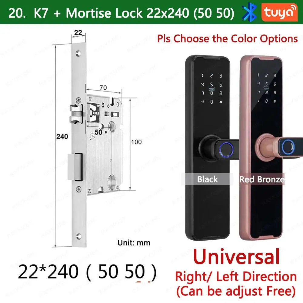 Unlocking Keyless K7 Pro Electronic Door Lock - DomoSpace