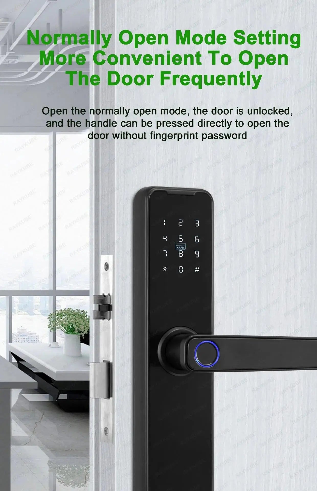 Unlocking Keyless K7 Pro Electronic Door Lock - DomoSpace