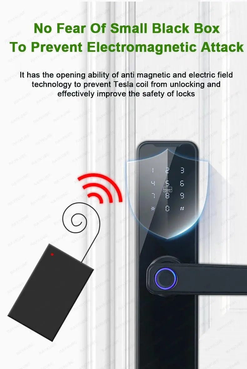 Unlocking Keyless K7 Pro Electronic Door Lock - DomoSpace