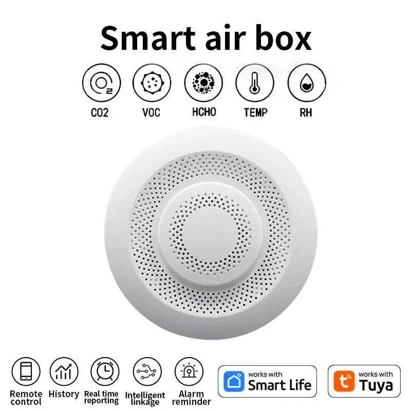 WIFI Airbox CO2 Formaldehyde VOC Detector, air quality sensor - DomoSpace