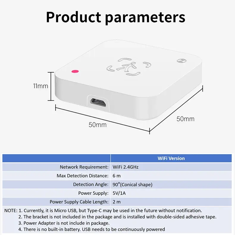 Wave Radar Detector With Luminance Sensor - DomoSpace