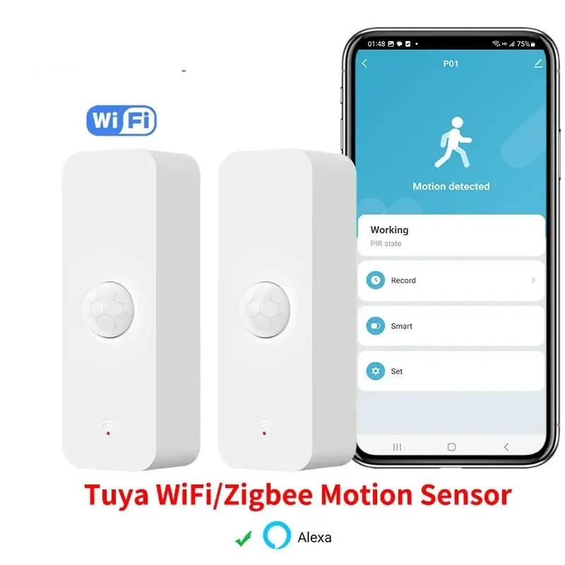 Wi-Fi ZigBee PIR Motion Sensor For Home - DomoSpace