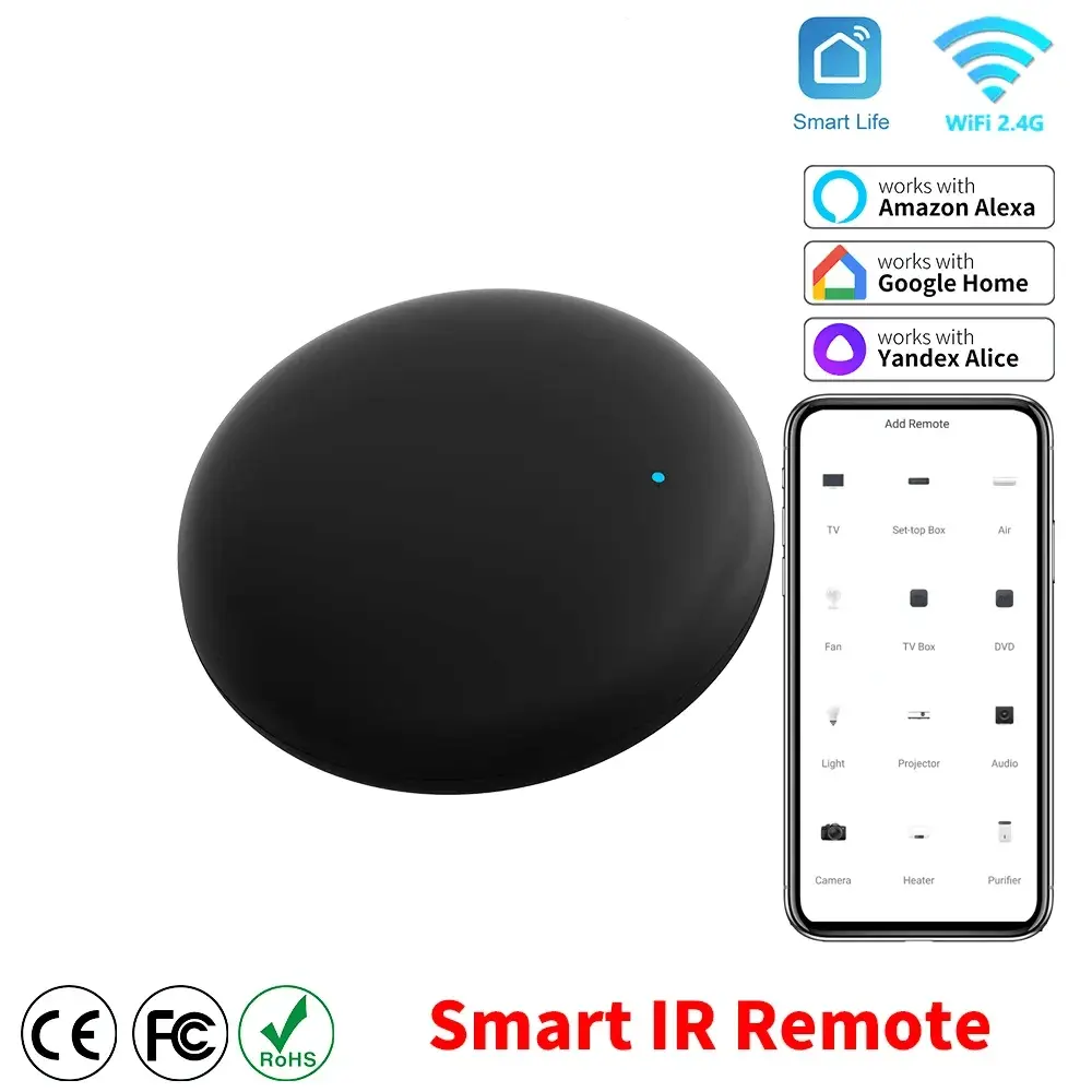 WiFi &amp; IR Universal AC Remote – Voice-Controlled Smart Remote for Alexa &amp; Google Home - DomoSpace