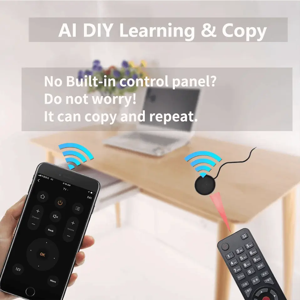 WiFi &amp; IR Universal AC Remote – Voice-Controlled Smart Remote for Alexa &amp; Google Home - DomoSpace