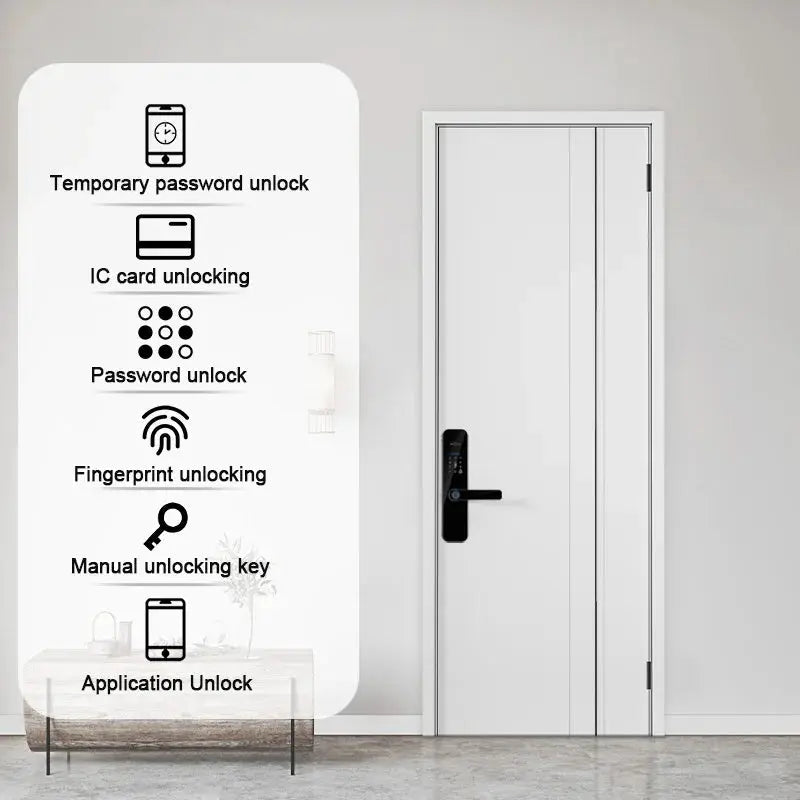 XSDTS Tuya WiFi Smart Door Lock with Fingerprint Camera - DomoSpace