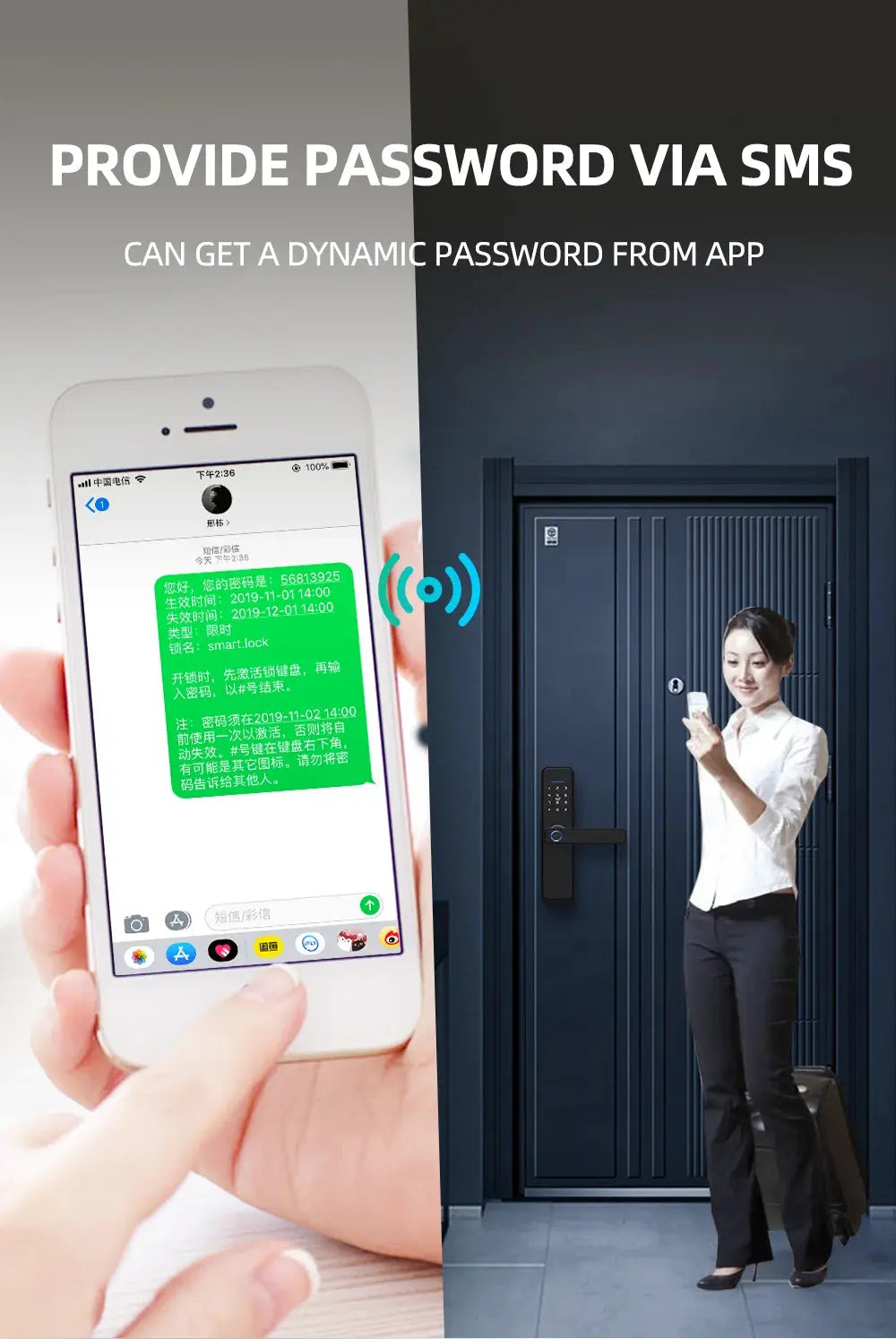 Zemismart Tuya Fingerprint Lock WiFi Smart Intelligent Security Door Lock APP Password RFID Unlock Electronic Lock for Hotels - DomoSpace