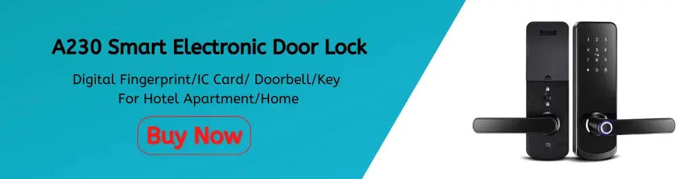 Zemismart Tuya Fingerprint Lock WiFi Smart Intelligent Security Door Lock APP Password RFID Unlock Electronic Lock for Hotels - DomoSpace