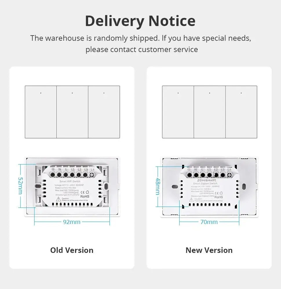 Zemismart Zigbee Smart Wall Light Switch 1 2 3 4 Gangs Black Interruptor With Neutral Alexa Google Home Tuya Smartthings - DomoSpace