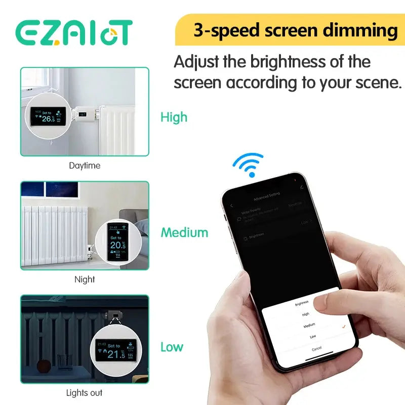 ZigBee TRV WiFi Radiator Thermostat Valve Tuya Smart Life Room Temperature Heating Controller Actuator Voice Google Alexa Home - DomoSpace