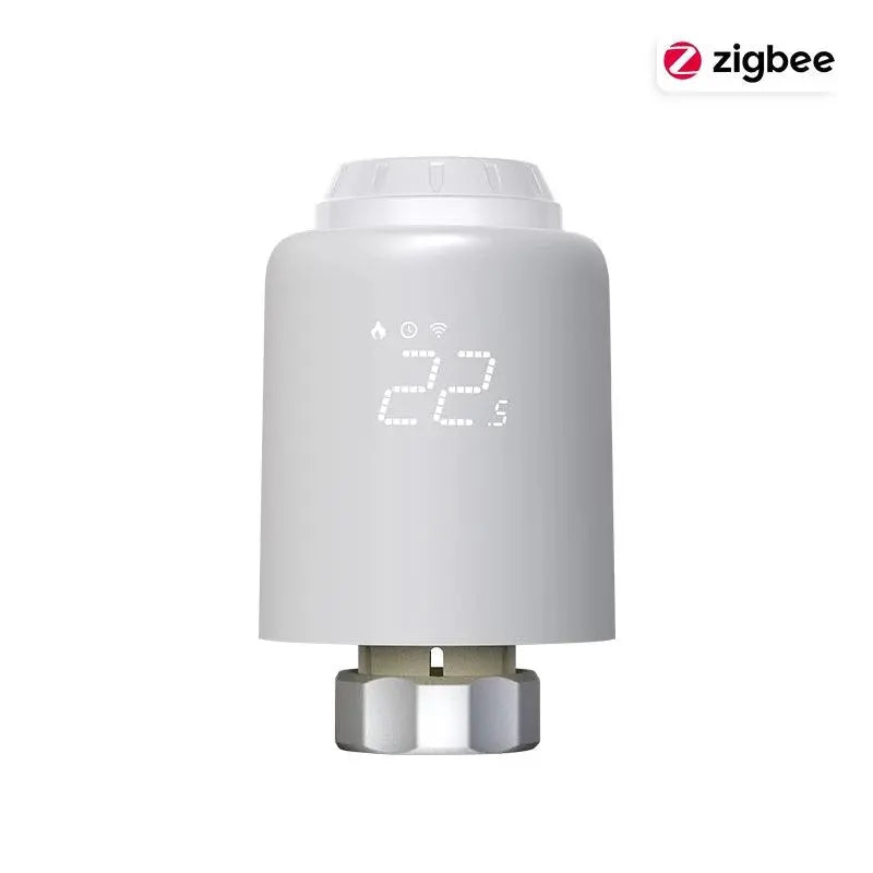 ZigBee TRV WiFi Radiator Thermostat Valve Tuya Smart Life Room Temperature Heating Controller Actuator Voice Google Alexa Home - DomoSpace