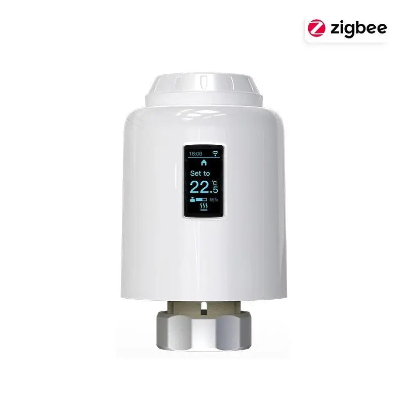 ZigBee TRV WiFi Radiator Thermostat Valve Tuya Smart Life Room Temperature Heating Controller Actuator Voice Google Alexa Home - DomoSpace