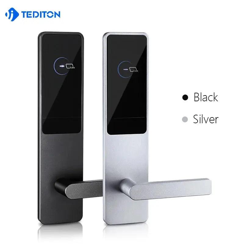 outdoor hotel tuya digital keyless door lock smart hotel keyless card management system door locks - DomoSpace